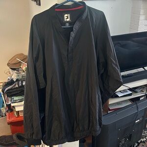 Footjoy Dryjoys jacket men’s 3XL black performance windbreaker golf pullover